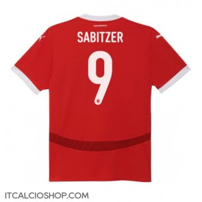 Austria Marcel Sabitzer #9 Prima Maglia Femmina Europei 2024 Manica Corta